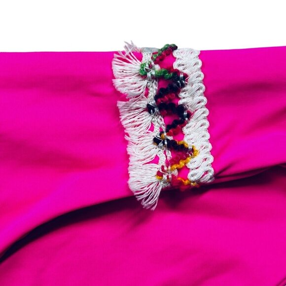 BECCA Swim Bottom‎ Pink Womens Size Small Wayfarer Embellished Hipster NWT - Picture 4 of 7